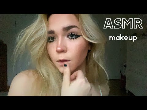 ASMR grwm :) my new makeup routine ! 👼🏼