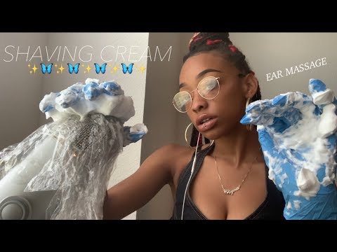 ASMR | Filling Your Ears With Shaving Cream | EAR MASSAGE 💆