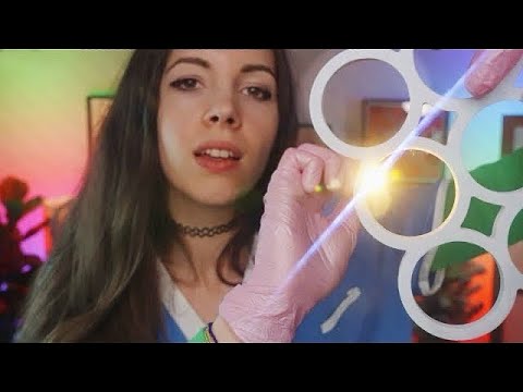 ASMR | Relaxing Cranial Nerve Exam & Ear Cleaning