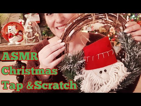 ASMR Christmas Tap And Scratch(Whispered)