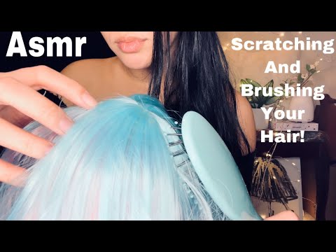 Asmr | Scratching Brushing and playing with your hair | No Talking
