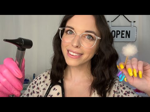 ASMR EAR CLEANING 🩺| Doctor Exam, Otoscope, Gloves, Soft Spoken Roleplay