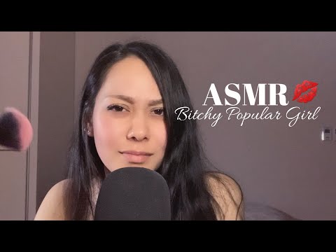 ASMR 💋 BITCHY POPULAR GIRL DOES YOUR MAKEUP IN CLASS [Pure Whispering]