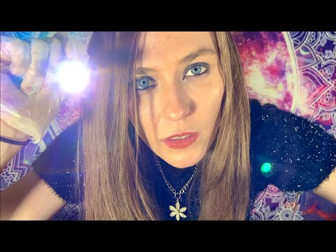 ASMR Eye Exam With Light Triggers, Personal Attention, Whispering and Latex Gloves
