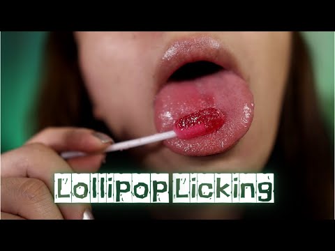 ASMR Lollipop Licking and Wet Mouth Sounds (No Talking)