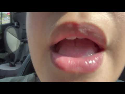 Car Lens Licking + Car sounds ASMR *mouth sounds, tongue, close up*