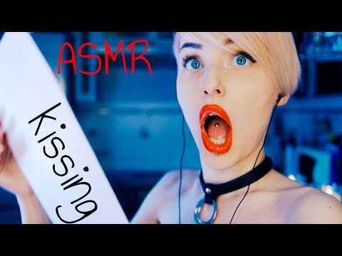 Fast ASMR. Kisses and ferret / Kissing sounds / ear to ear / Lipstick Application.