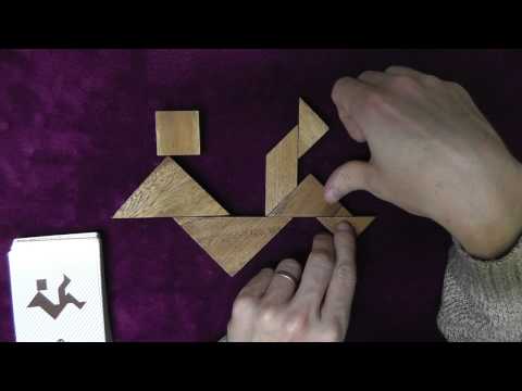 Whispered Wooden Tangram Puzzle Solving for ASMR, Relaxation and Sleep