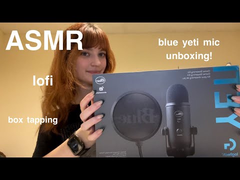 ASMR ~ Blue Yeti Mic Unboxing! (Box Tapping, Lofi)