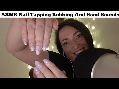 ASMR Nail Tapping Rubbing And Hand Sounds