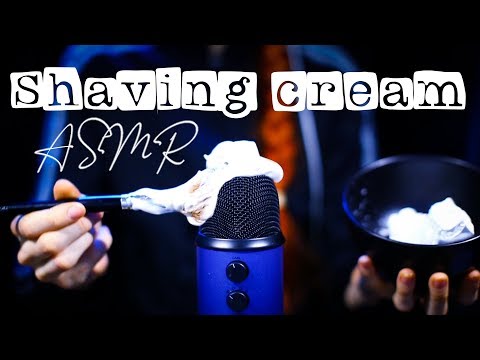 🍦 ASMR - SHAVING CREAM 🍦 brushing shaving cream on yeti mic