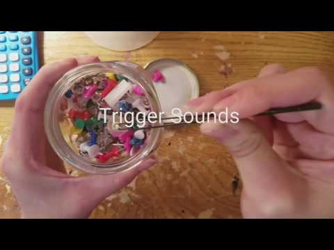 ASMR Trigger Sounds! Tapping, Scissors, Opening Jar...