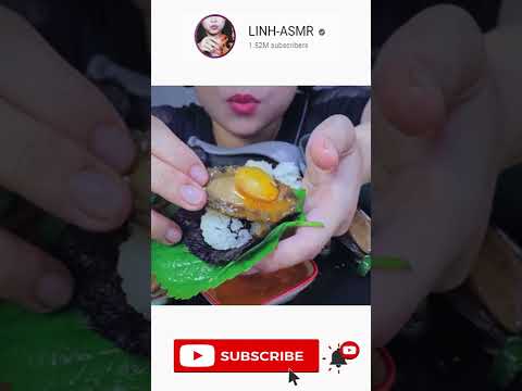 #shortvideo eating soysauce abalone with #linhasmr