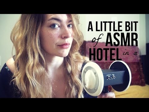 A Little Bit of ASMR in a Hotel | Hair, Ear brushing, Soft Whispered Affirmations [Binaural]