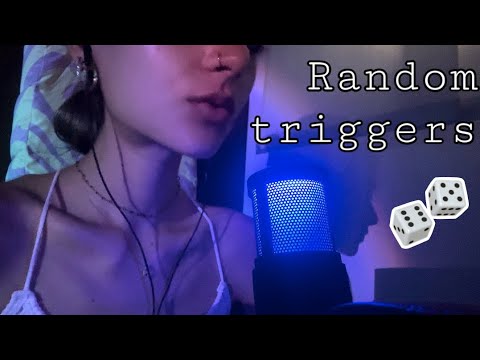 ASMR// random triggers (no talking)
