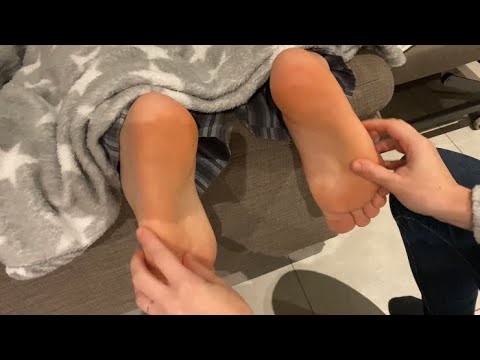 ASMR⚡️The best gentle foot massage! (real person)
