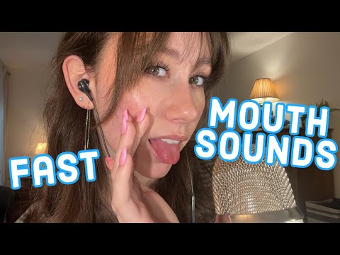 ASMR | Very Sensitive Fast Mouth Sounds & Hand Movements For Tingles