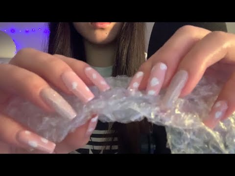 ASMR Tingles (tapping, bubble wrap, eating chocolate, ...)