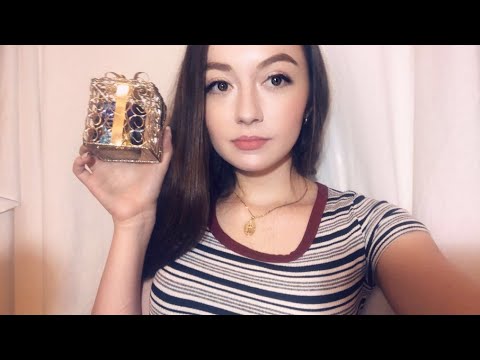 ASMR Relaxing Tapping & Scratching [Slightly Inaudible Whispers]