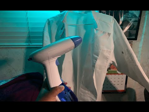 ASMR Steaming My Chef's Jacket Lo-Fi (Steaming Sounds) [No Talking]