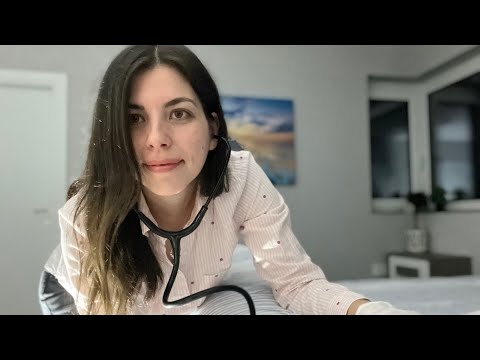 ASMR Full Body Cranial Nerve Exam | Face Attention, Nurse Gives You Bedside Medical Check Up