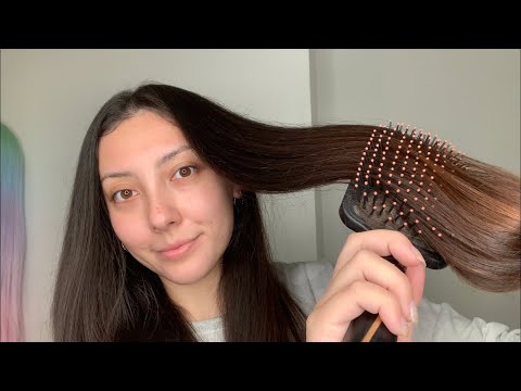 ASMR Hair Brushing | Brushing To The Camera | Whispered