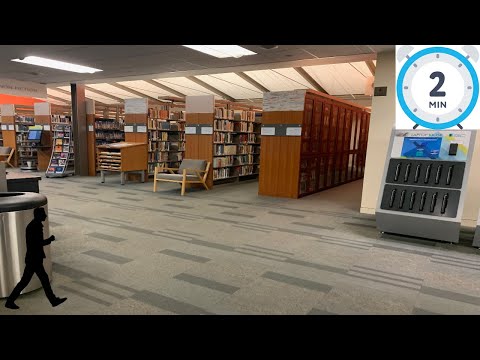 ASMR 2 Minute Walk Around the Library with Me (No Talking)