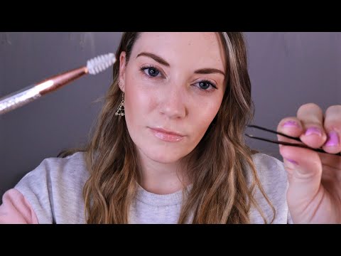 [ASMR] Doing Your Eyebrows | Personal Attention, Soft Slow Whispering, Gentle Sounds for Relaxation