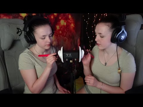 ASMR - Twin brushing - Super relaxing and tingly