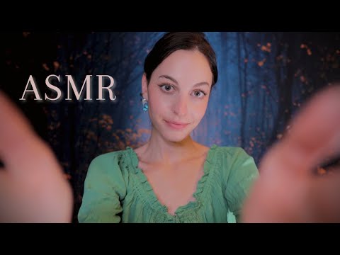 ASMR Face Touching & Massaging for sleep✨(visual trigger, whispering only in the beginning)