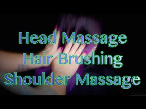Head Massage, Hair Brushing & Shoulder Massage💆🏻[No Talking] ASMR