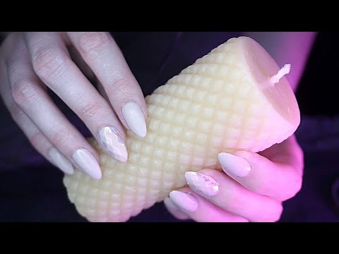 ASMR Candle Scratching | Textured Candle | Fast Scratching | No Talking