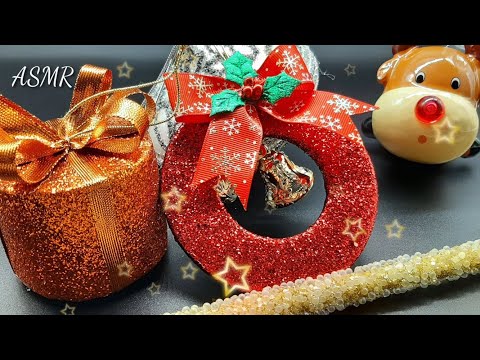 ASMR Tapping & Scratching Christmas Ornaments - Xmas (NO TALKING VIDEOS)