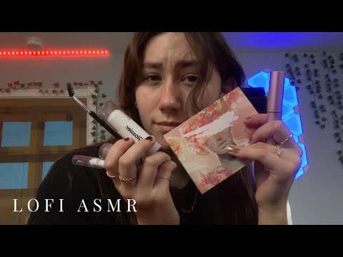 ASMR best friend gets you ready for your date (makeup, hair brushing)