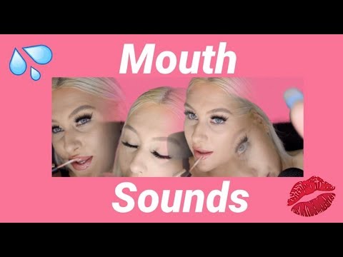 LIP GLOSS APPLICATION, MOUTH SOUNDS, POPPING, SLEEP AFFIRMATIONS, MIC BRUSHING, WHISPERING. | ASMR