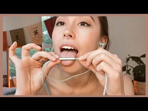 ASMR Custom || Lipgloss Application + EXTREME Close-Up Mic Licking & kisses (Mouth Sounds)