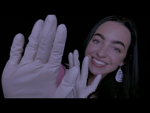 [ASMR] Thorough Face Examination With Latex Gloves RP