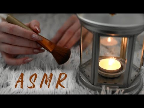 ∼ ASMR ∼ Face Brushing, Face Touching, Candle sound, Personal Attention ⭐🔥💛