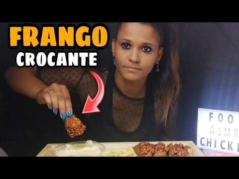 ASMR COMENDO FRANGO CROCANTE 🍗 fried chicken