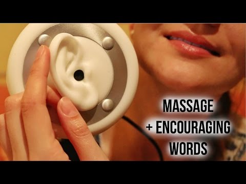 Binaural ASMR ♥ Massaging Your Ears & Reassuring Words