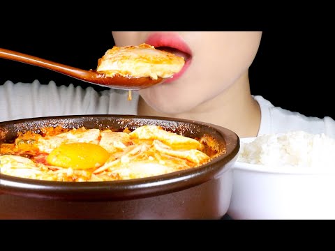 ASMR Soft Tofu Stew | Sundubu-jjigae | Korean Home Meal | Eating Sounds Mukbang