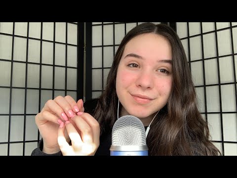 ASMR Whisper Ramble (Nail Tapping and Mic Scratching)