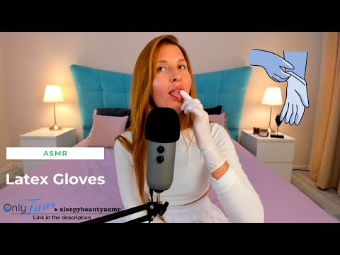 ASMR in White Latex gloves | Gloves Sounds | Applying Oil and Shaving Foam on my Latex Gloves.