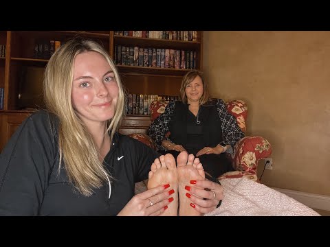 Real Person ASMR Foot Massage | Pampering my MOM