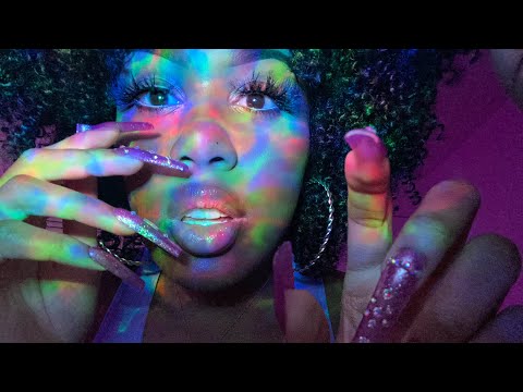ASMR | Tracing You w/ Nail & Mouth Sounds (Gum Chewing)