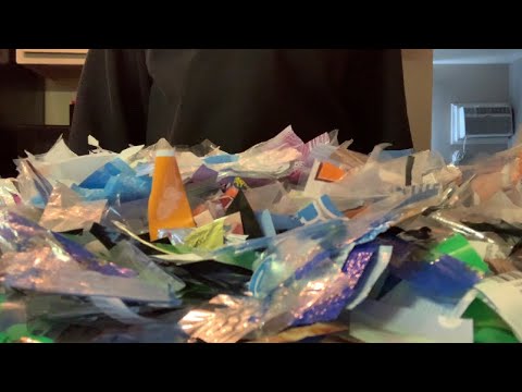 ASMR Ecobricking | 2 Hours Of Crinkly Plastic Cutting (No Talking)