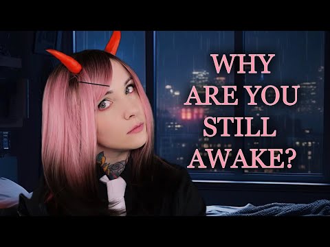 Sleep Demon ASMR // rain, personal attention, soft speaking