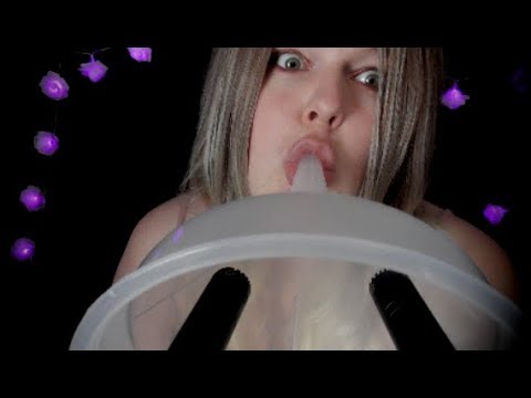 ASMR | Funnel Over The Lens💦 Mouth Sounds, Tapping, Tingly.