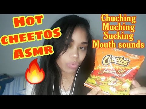 Hot Cheetos /Ice Cubes/ drinking Sounds asmr video