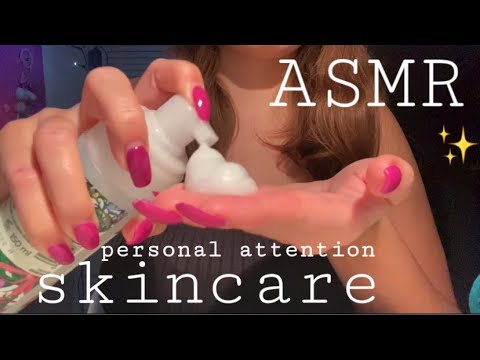 ASMR | Doing your skincare ✨Personal attention